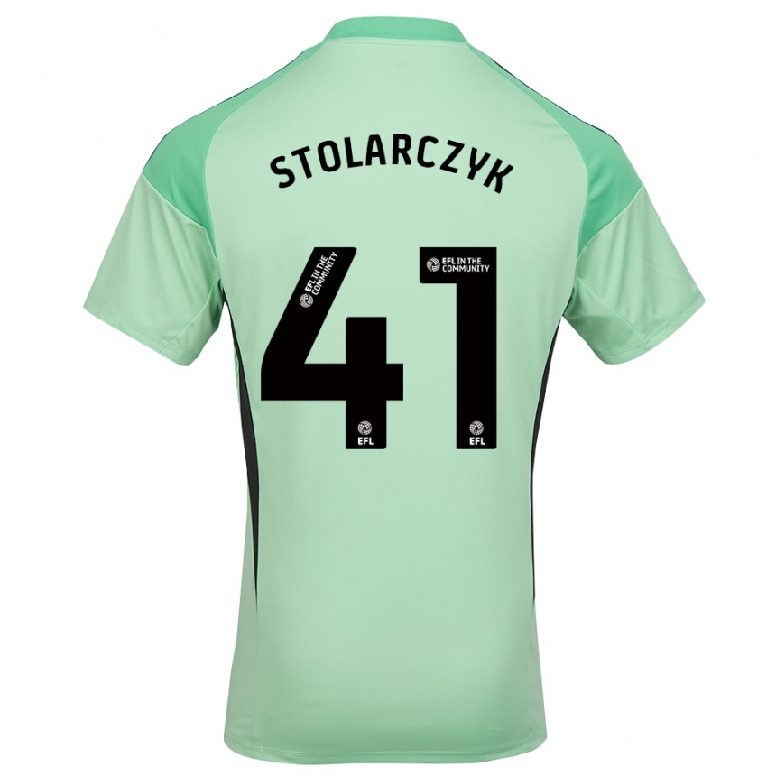 נשים כדורגל יעקב סטולרצ'יק #41 ירוק בהיר שחור חולצת שוער 2025/26