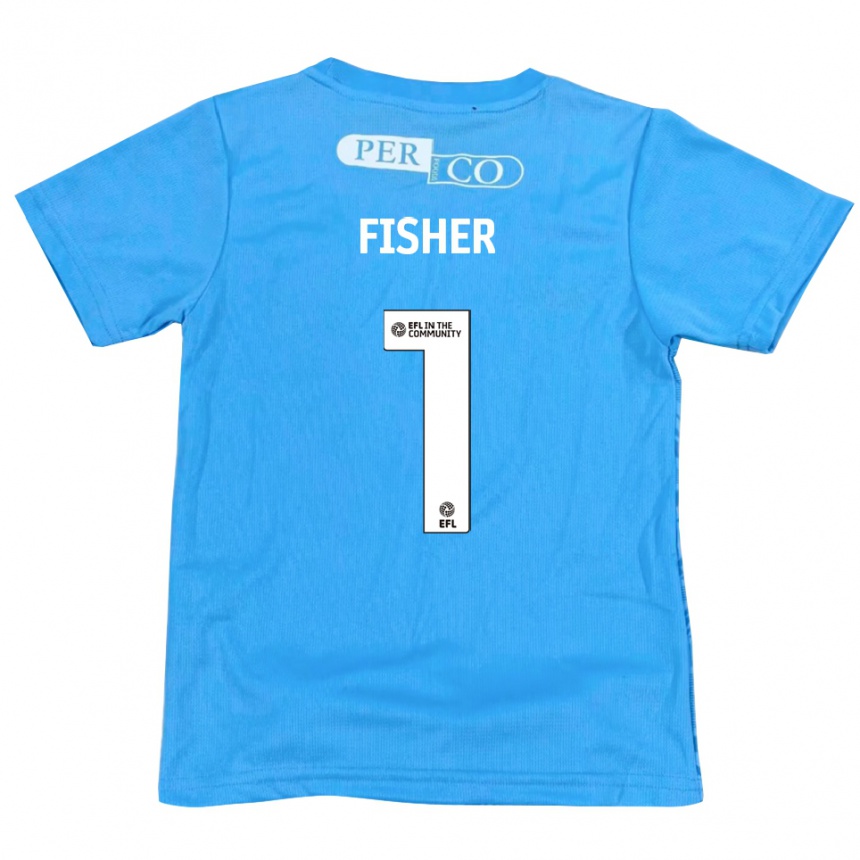 נשים כדורגל ניית׳ן פישר #1 כחול לבן חולצת שוער 2025/26