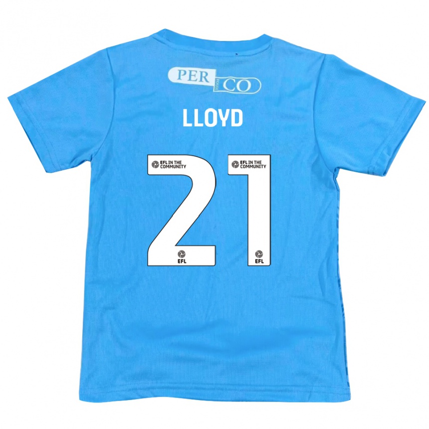 נשים כדורגל אוליבר לויד #21 כחול לבן חולצת שוער 2025/26