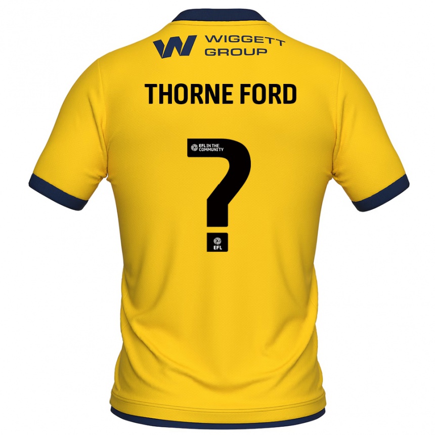 נשים כדורגל Evie Thorne Ford #0 צהוב שחור חולצת שוער 2025/26