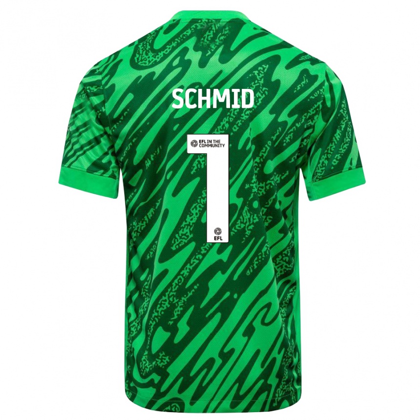 נשים כדורגל ניקולאס שמיד #1 ירוק יער חולצת שוער 2025/26