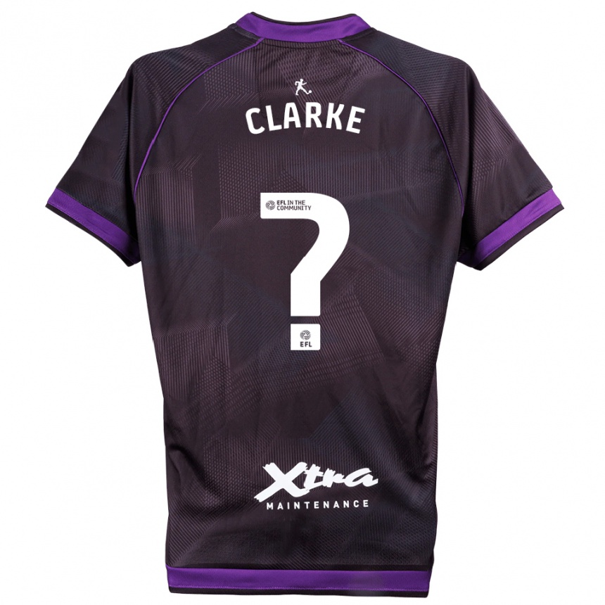 נשים כדורגל Kenny Clarke #0 סגול לבן חולצת שוער 2025/26