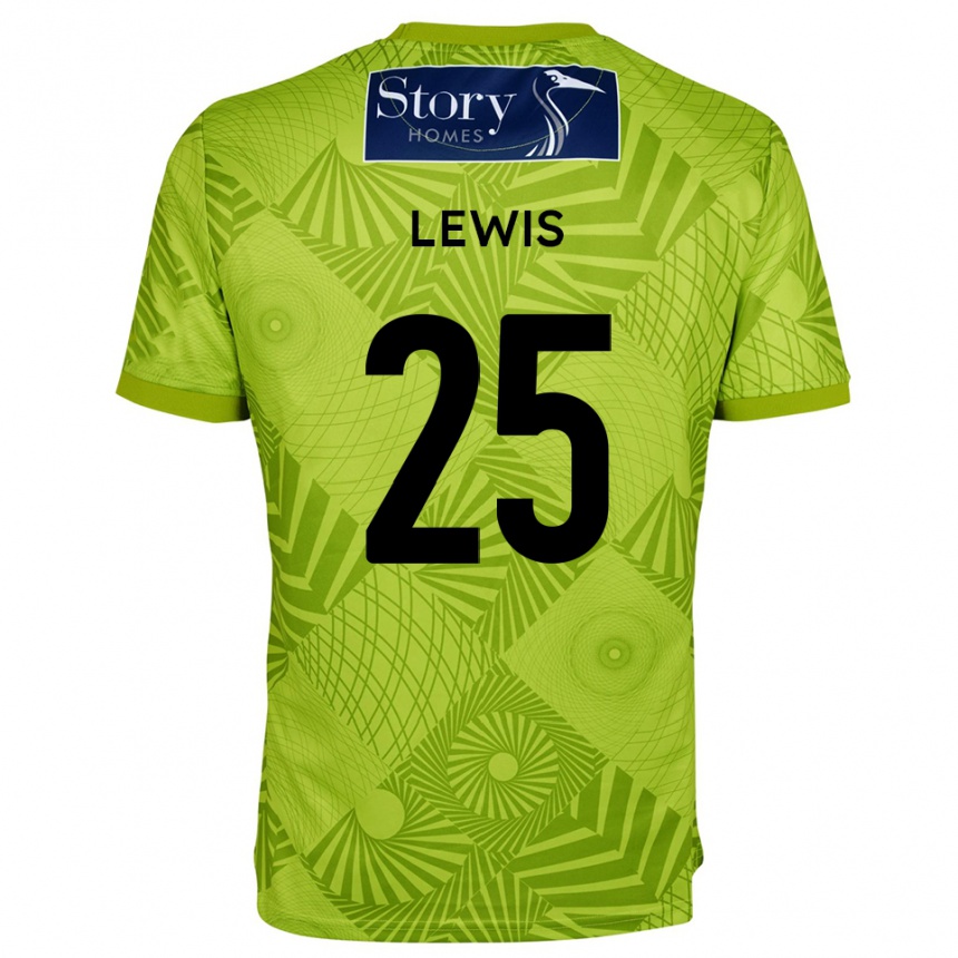 נשים כדורגל Harry Lewis #25 ירוק צהוב חולצת שוער 2025/26