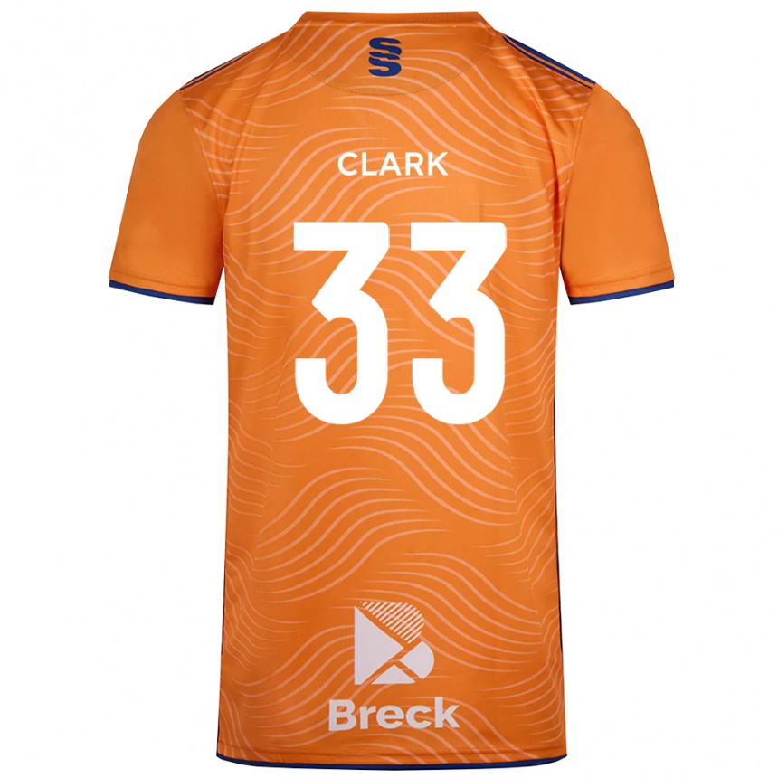 נשים כדורגל Charlie Clark #33 שחור כתום חולצת שוער 2025/26