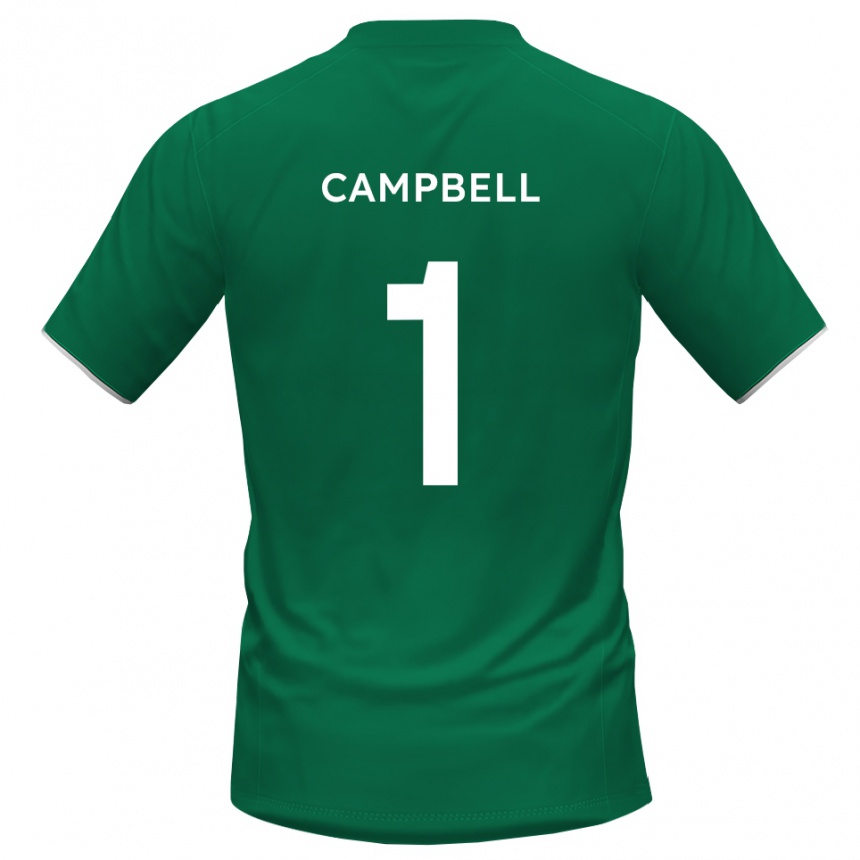 נשים כדורגל מייסון סקוט קמפבל #1 ירוק לבן חולצת שוער 2025/26
