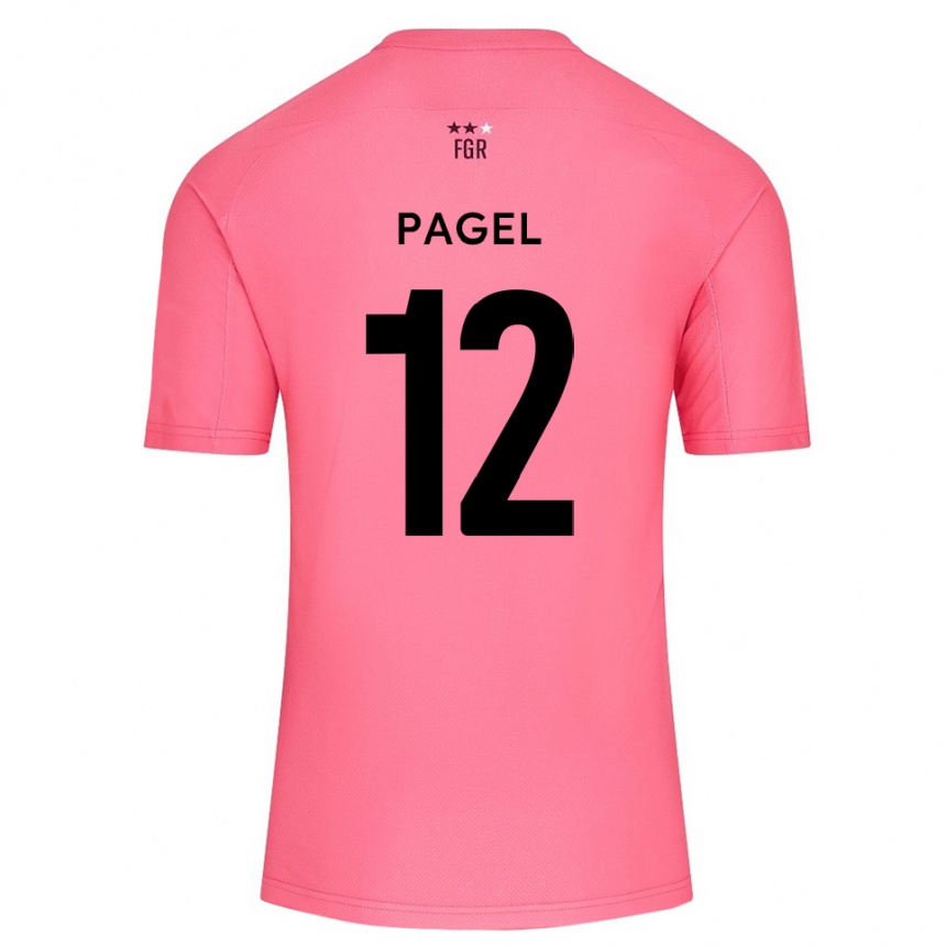 נשים כדורגל פיאצ׳רה פאגל #12 ורוד פריחת הדובדבן חולצת שוער 2025/26