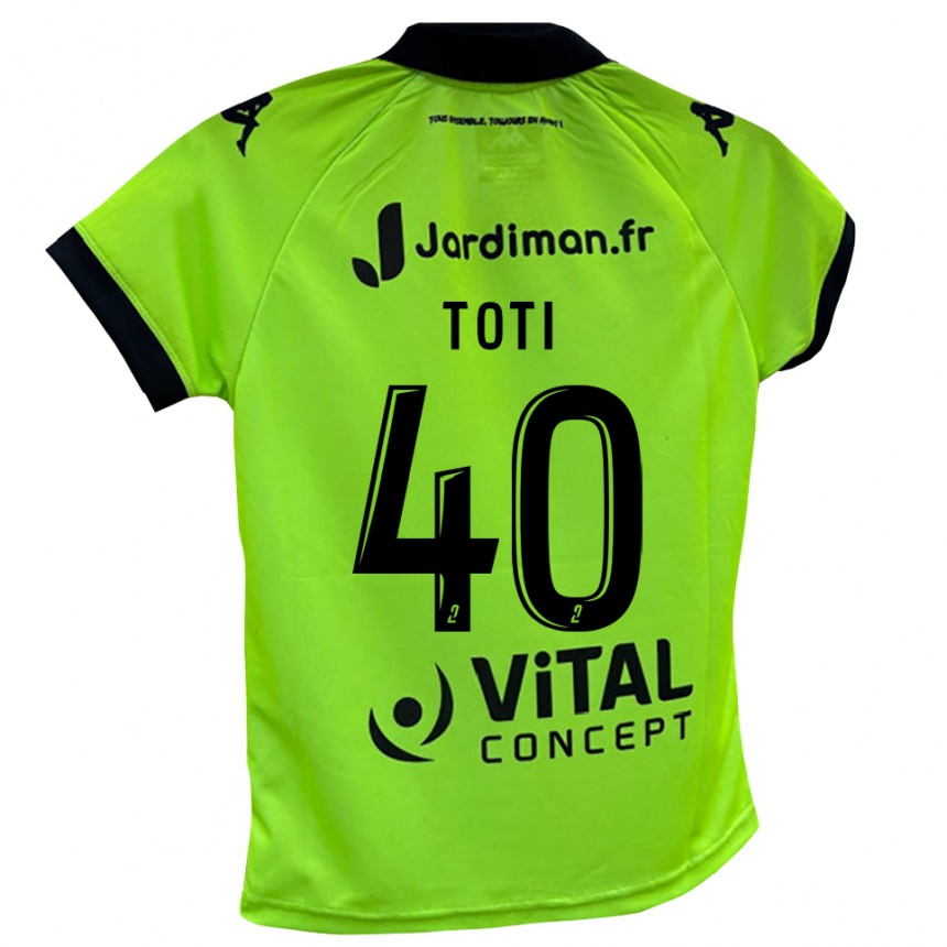 נשים כדורגל מאנון טוטי #40 ירוק ניאון חולצת שוער 2025/26