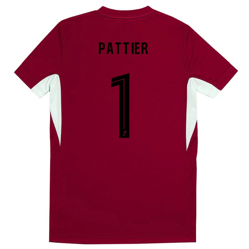 נשים כדורגל Maxime Pattier #1 שחור אדום חולצת שוער 2025/26