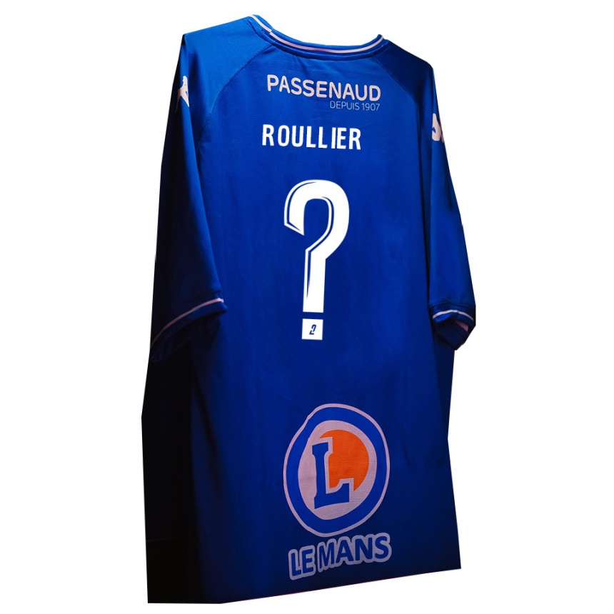 נשים כדורגל Alec Roullier #0 לבן כחול מלכותי חולצת שוער 2025/26