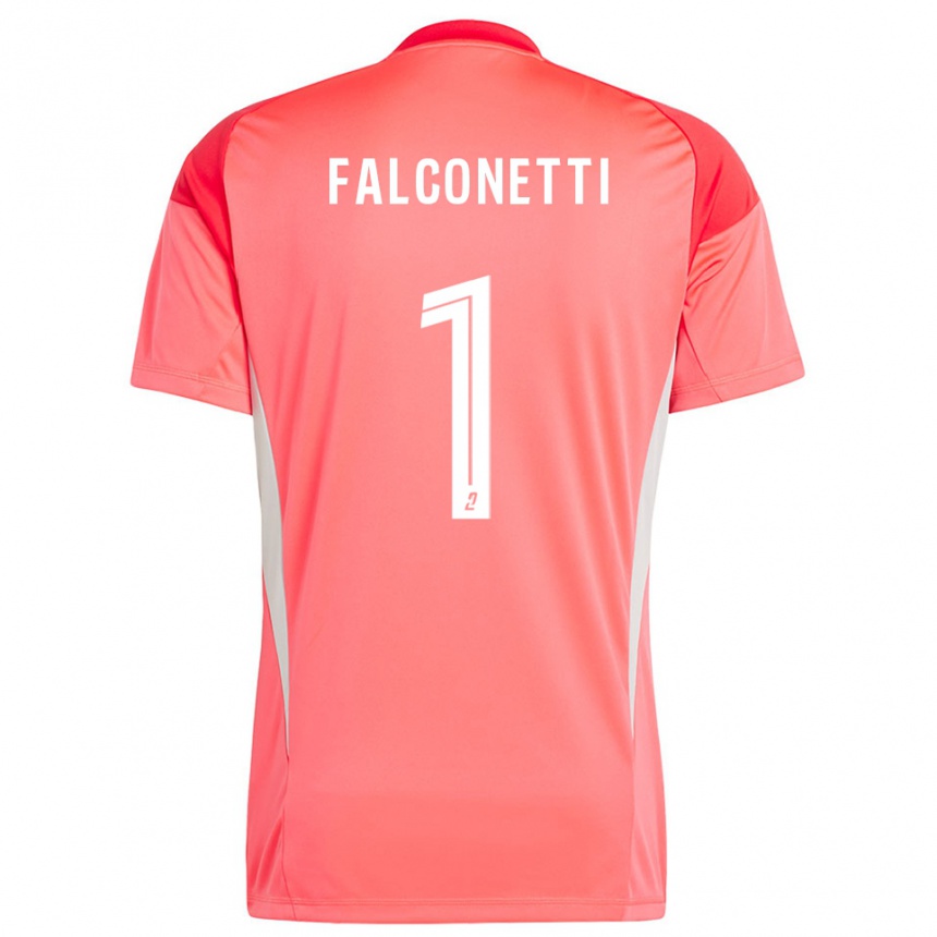 נשים כדורגל Thomas Falconetti #1 לבן אדום כתום חולצת שוער 2025/26