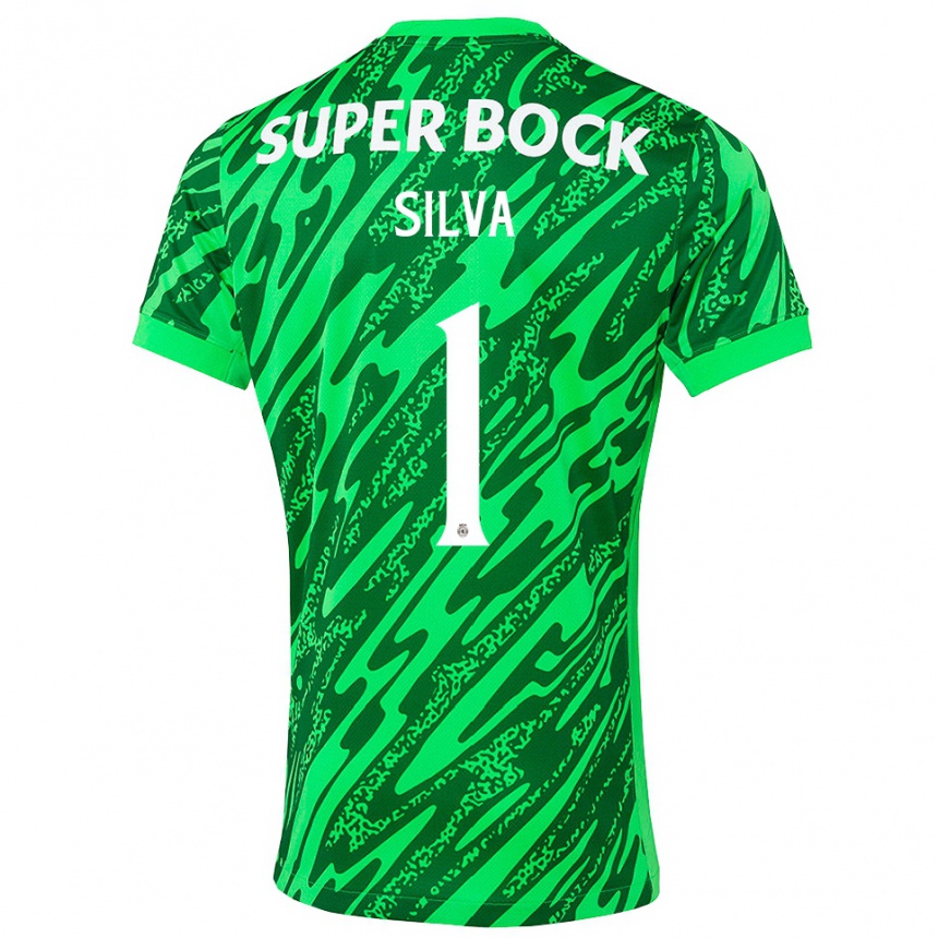 נשים כדורגל רוי סילבה #1 ירוק לבן חולצת שוער 2025/26