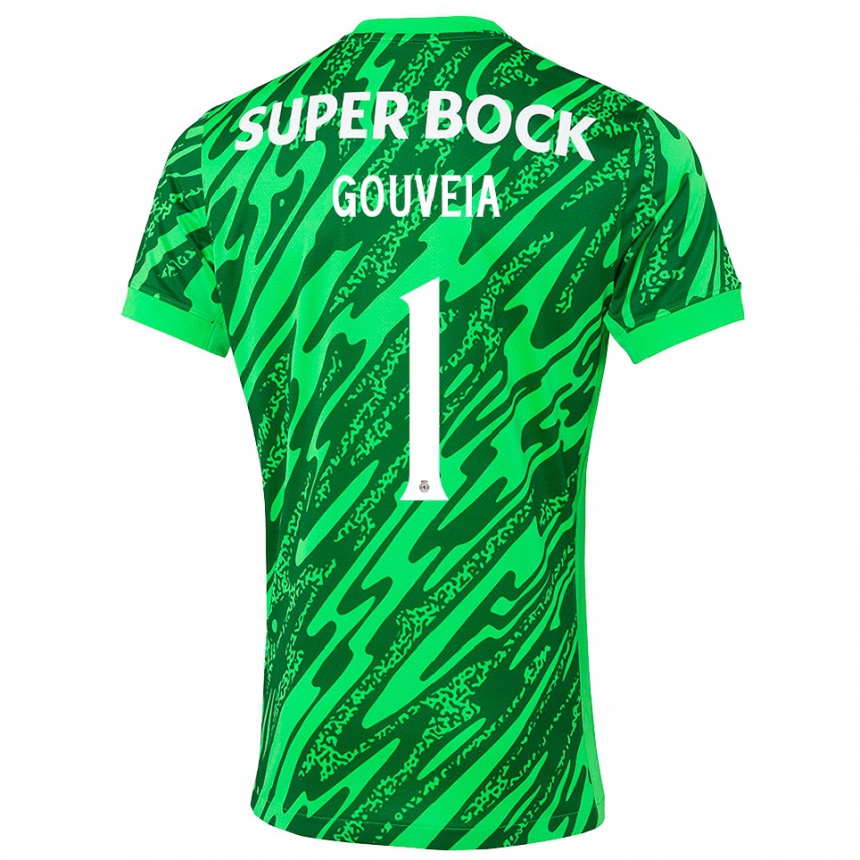 נשים כדורגל מיגל גוביה #1 ירוק לבן חולצת שוער 2025/26