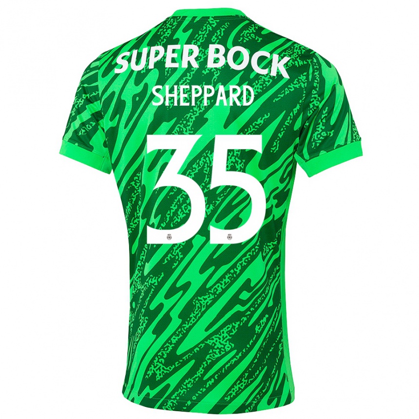 נשים כדורגל קתריונה רוז שפרד #35 ירוק לבן חולצת שוער 2025/26