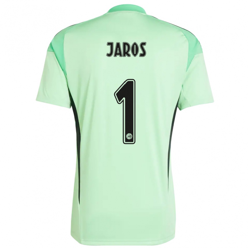 נשים כדורגל ויטזסלאב יארוש #1 ירוק בהיר שחור חולצת שוער 2025/26