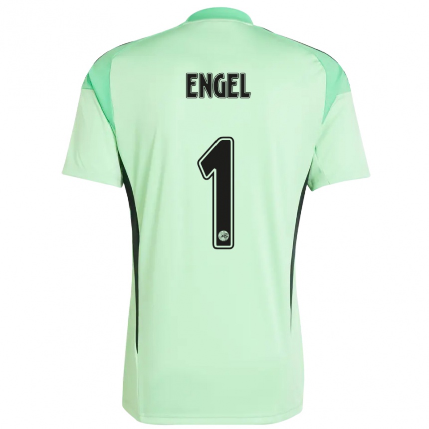 נשים כדורגל Mark Engel #1 ירוק בהיר שחור חולצת שוער 2025/26