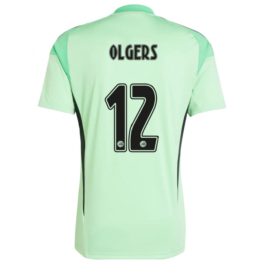 נשים כדורגל גוס אולגרס #12 ירוק בהיר שחור חולצת שוער 2025/26