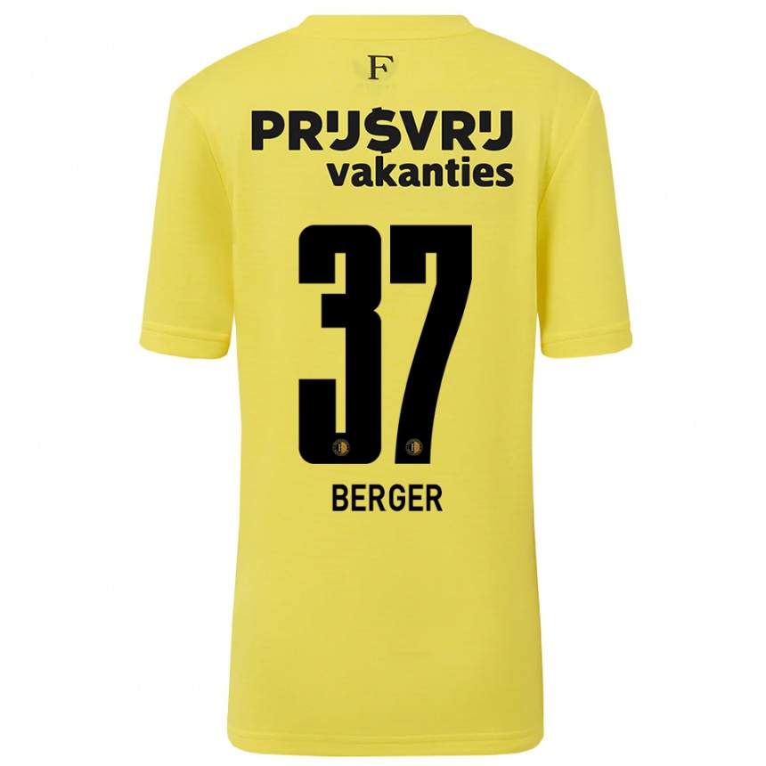 נשים כדורגל Mannou Berger #37 צהוב שחור חולצת שוער 2025/26