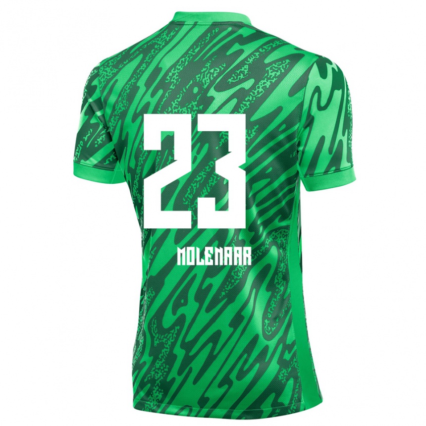 נשים כדורגל פין מולינאר #23 ירוק לבן חולצת שוער 2025/26