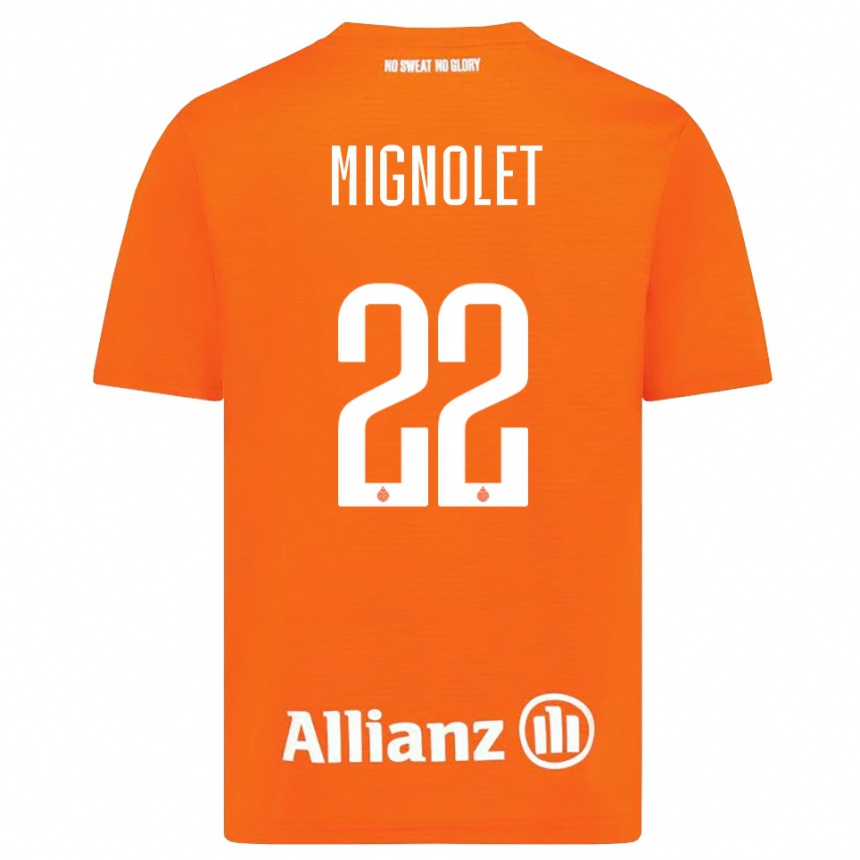 נשים כדורגל סימון מיניולה #22 כתום לבן חולצת שוער 2025/26