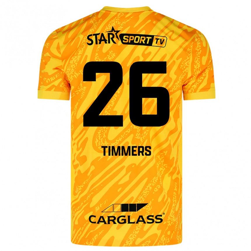 נשים כדורגל סבסטיאן טימרס #26 כתום צהוב שחור חולצת שוער 2025/26