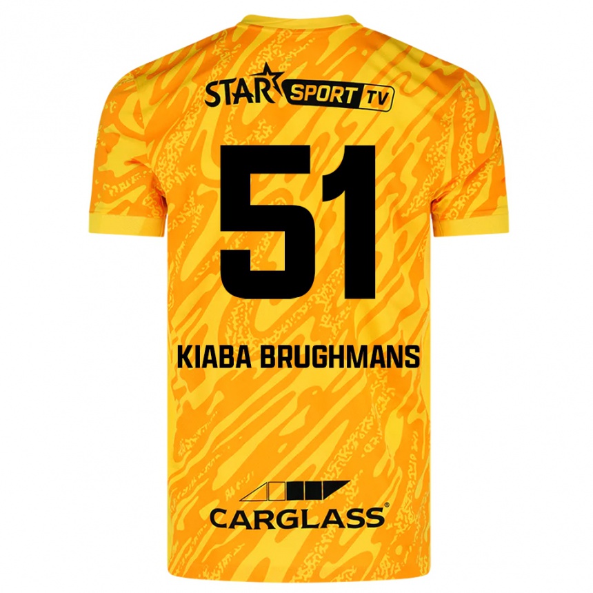 נשים כדורגל Lucca Brughmans #51 כתום צהוב שחור חולצת שוער 2025/26