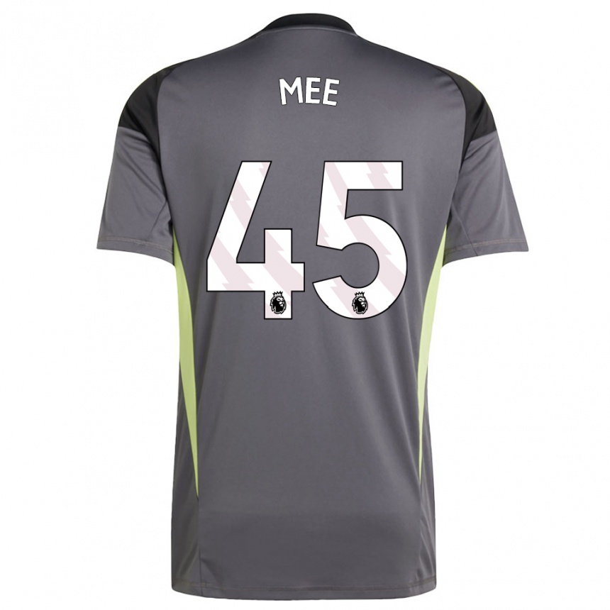 נשים כדורגל דרמוט מי #45 אפור כהה לבן חולצת שוער 2025/26