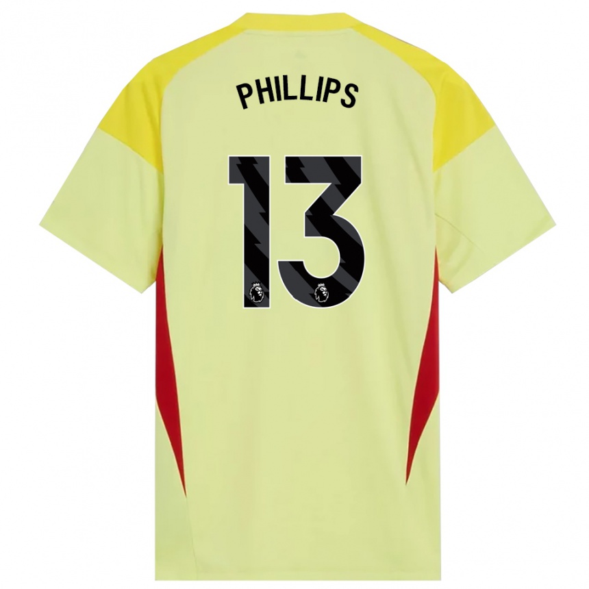 נשים כדורגל Charlie Phillips #13 צהוב אדום שחור חולצת שוער 2025/26