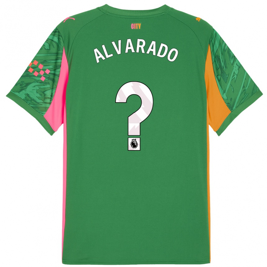 נשים כדורגל Lucas Alvarado #0 ירוק כתום חולצת שוער 2025/26