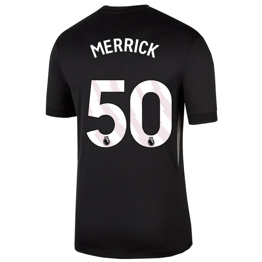 נשים כדורגל מקס מריק #50 שחור לבן חולצת שוער 2025/26