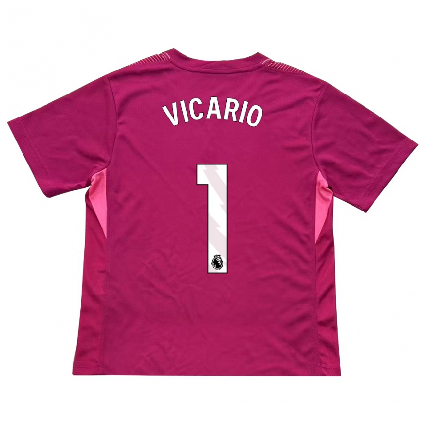 נשים כדורגל גוליילמו ויקאריו #1 ורד לבן חולצת שוער 2025/26