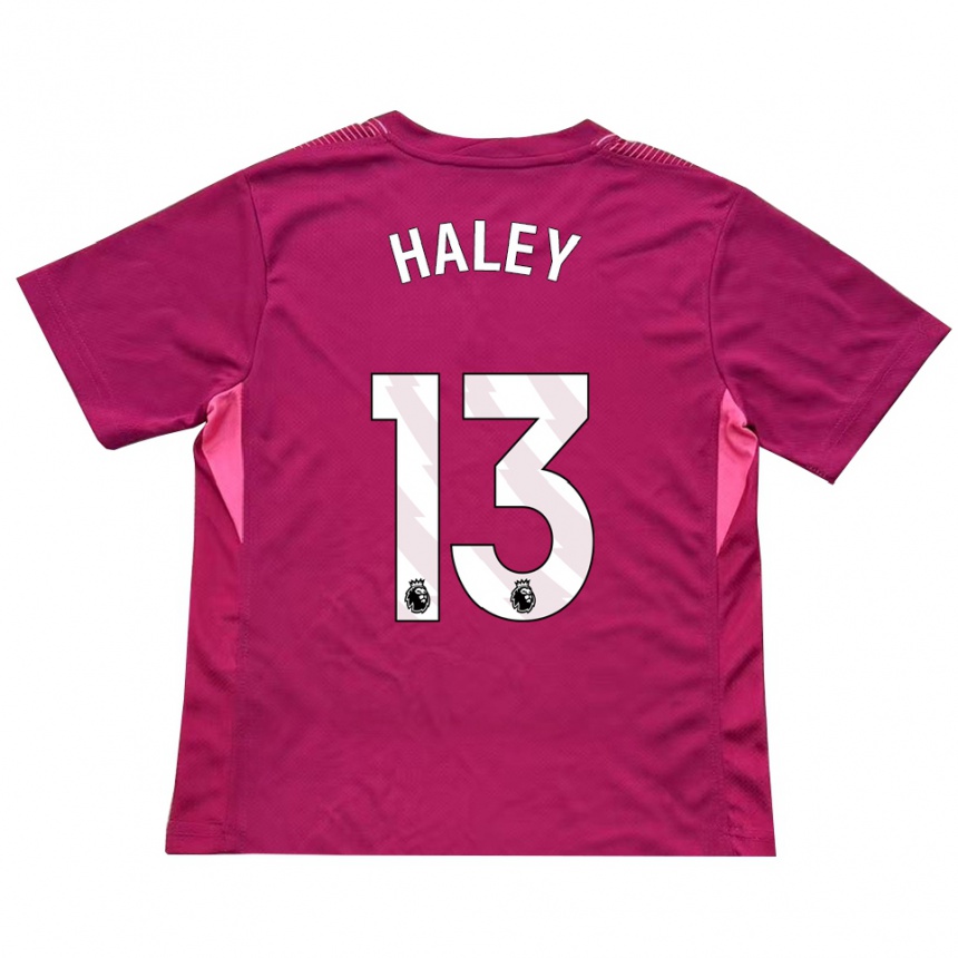 נשים כדורגל Micah Haley #13 ורד לבן חולצת שוער 2025/26