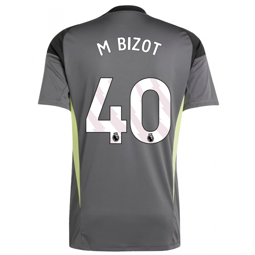 נשים כדורגל מרקו ביזוט #40 אפור כהה שחור חולצת שוער 2025/26