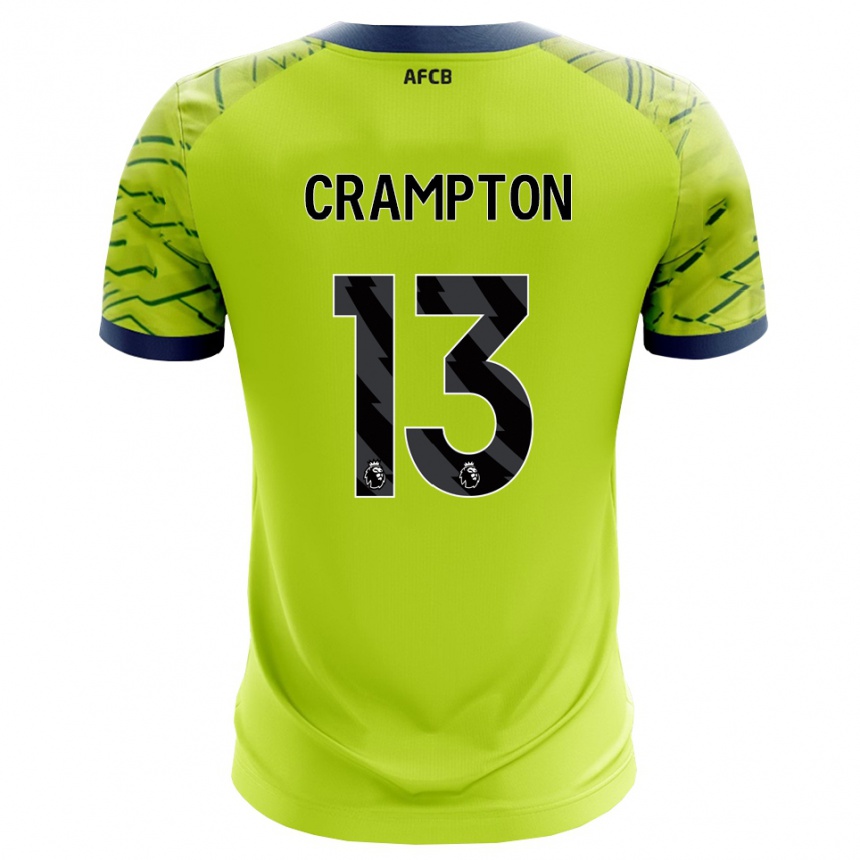 נשים כדורגל קאי קראמפטון #13 ירוק צהוב חולצת שוער 2025/26