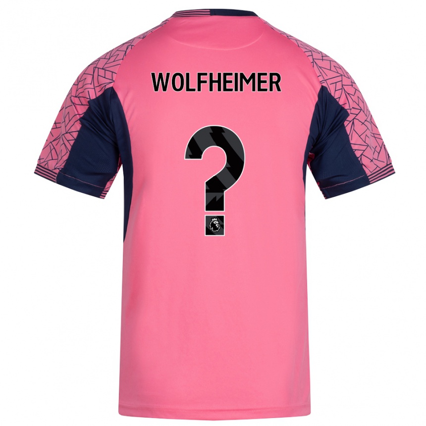 נשים כדורגל Connor Wolfheimer #0 ורוד שחור חולצת שוער 2025/26