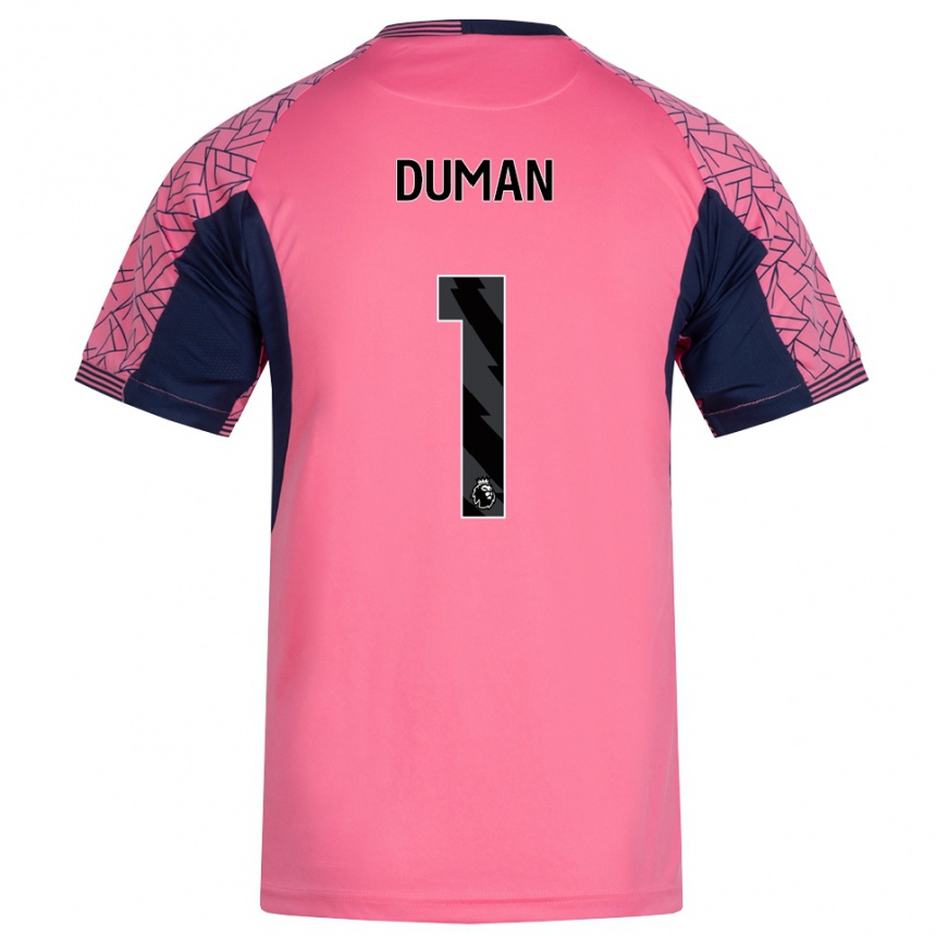 נשים כדורגל Layla-Belle Duman #1 ורוד שחור חולצת שוער 2025/26