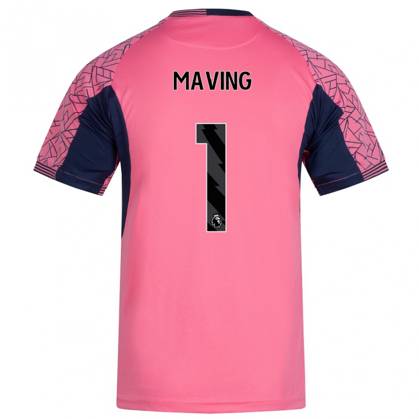 נשים כדורגל Emily Maving #1 ורוד שחור חולצת שוער 2025/26