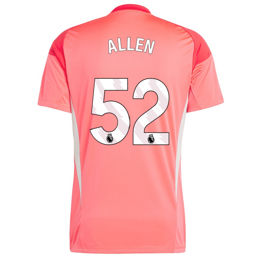 נשים כדורגל Michael Allen #52 אדום לבן חולצת שוער 2025/26