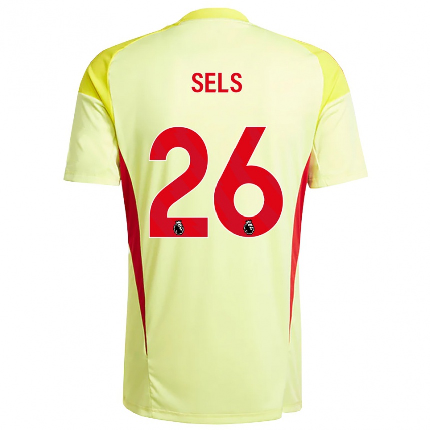 נשים כדורגל מאטס סלס #26 צהוב בהיר כתום חולצת שוער 2025/26