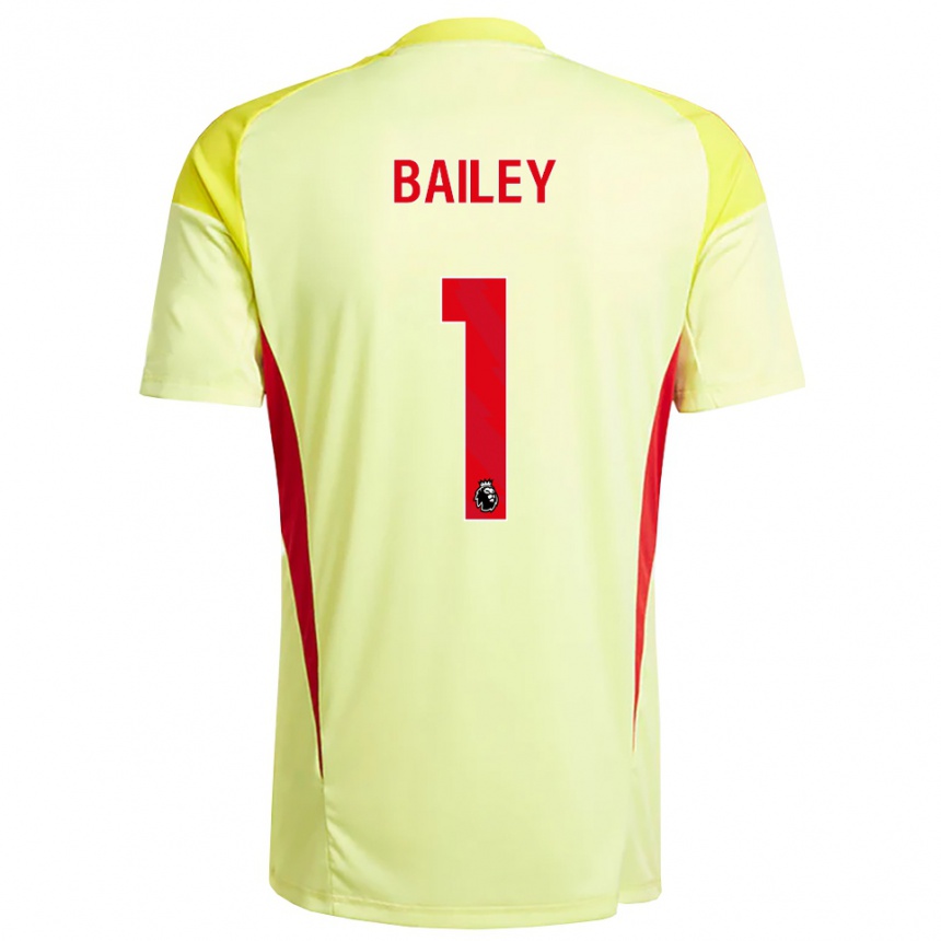 נשים כדורגל Joe Bailey #1 צהוב בהיר כתום חולצת שוער 2025/26