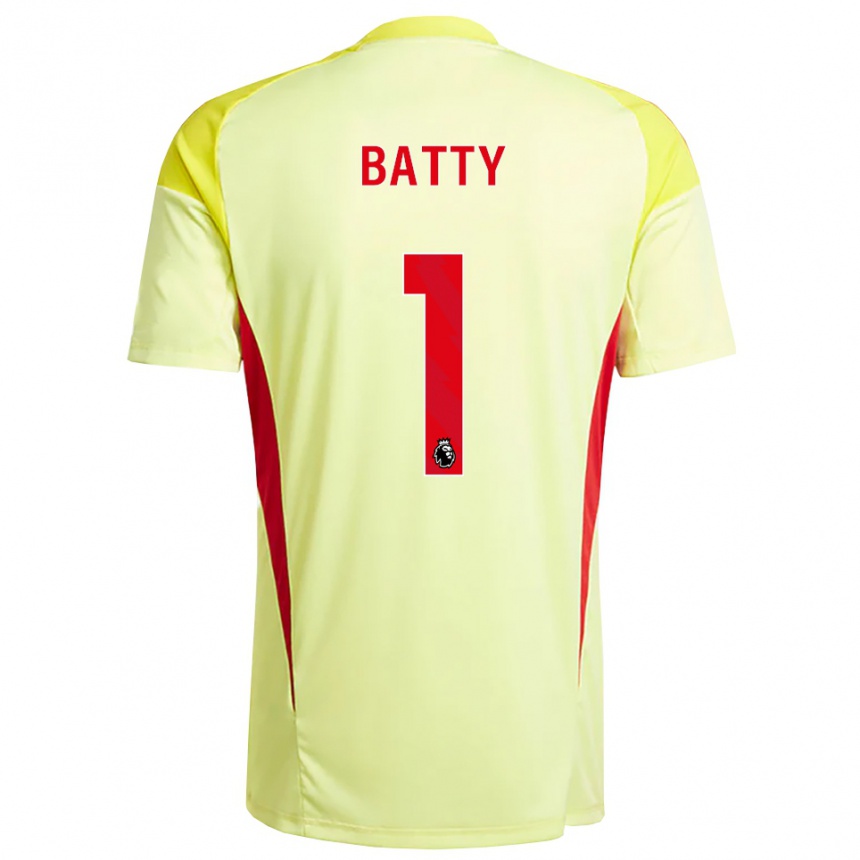 נשים כדורגל אמילי באטי #1 צהוב בהיר כתום חולצת שוער 2025/26