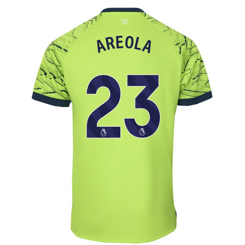 נשים כדורגל אלפונס אראולה #23 ירוק פלורסנט חולצת שוער 2025/26