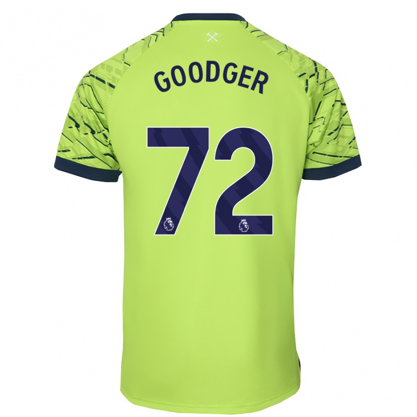נשים כדורגל Tommy Goodger #72 ירוק פלורסנט חולצת שוער 2025/26
