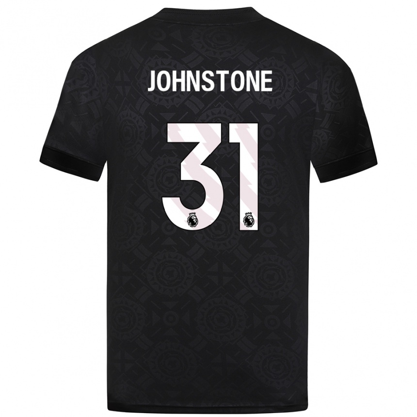 נשים כדורגל סם ג'ונסטון #31 שחור לבן חולצת שוער 2025/26