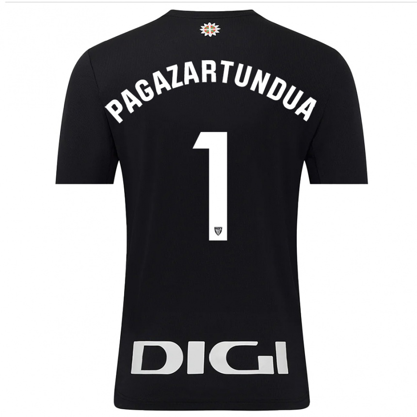 נשים כדורגל איקר פגאזרטונדואה #1 שחור לבן חולצת שוער 2025/26