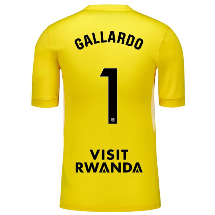 נשים כדורגל לולה גאיארדו #1 צהוב שחור חולצת שוער 2025/26