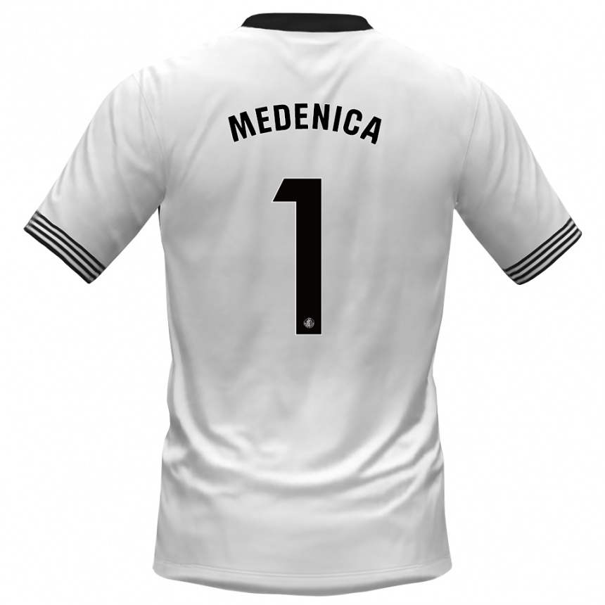 נשים כדורגל דיורג׳יה מדניקה #1 לבן שחור חולצת שוער 2025/26