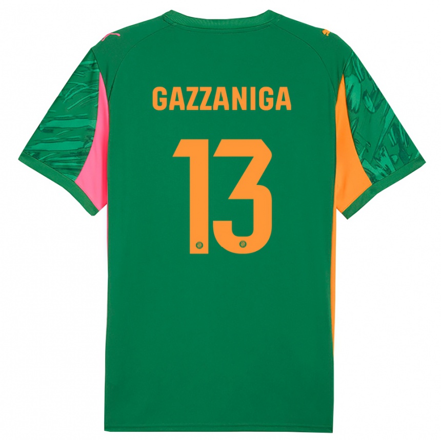 נשים כדורגל פאולו גסאניגה #13 ירוק כתום חולצת שוער 2025/26