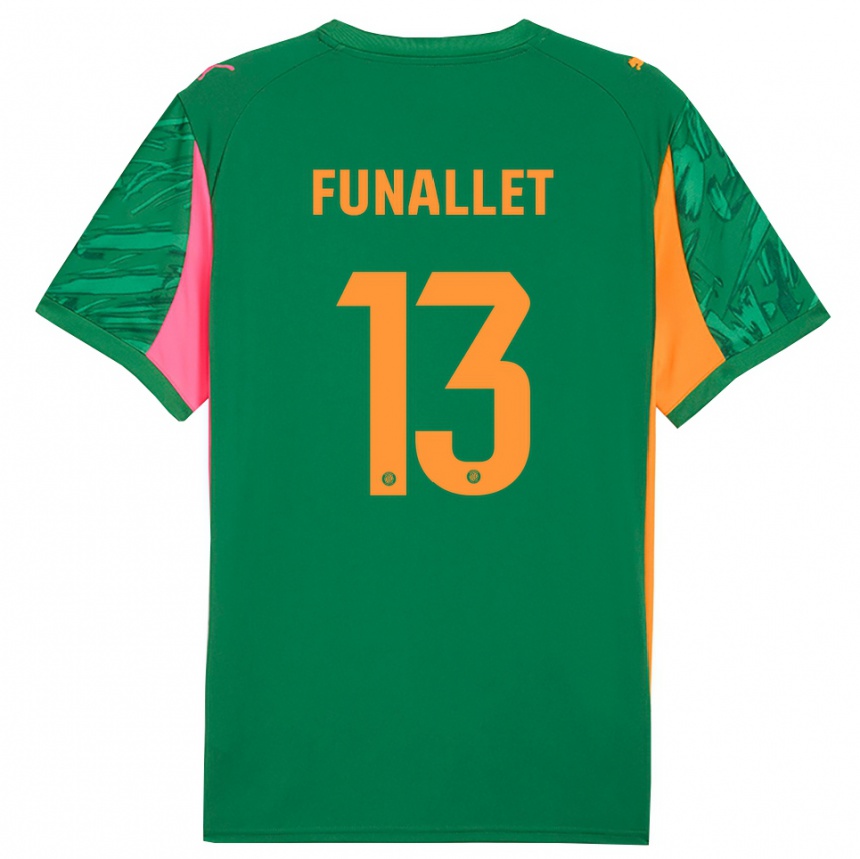 נשים כדורגל Pau Funallet #13 ירוק כתום חולצת שוער 2025/26