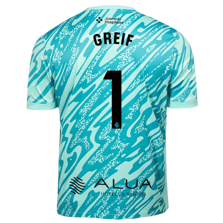 נשים כדורגל דומיניק גרייף #1 ציאן שחור חולצת שוער 2025/26