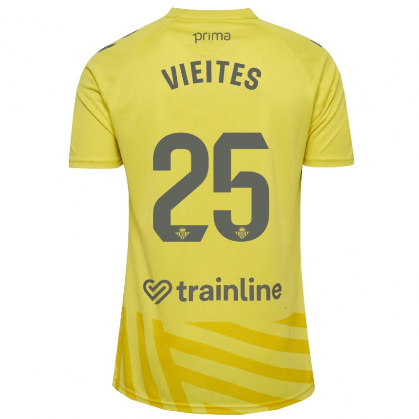 נשים כדורגל פראן וייטס #25 צהוב אפור חולצת שוער 2025/26